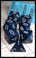 Dice : Dice - Dice Sets - Chessex Blue and Black Speckled with White Numerals CHX25346 - Amazon Mar 2024